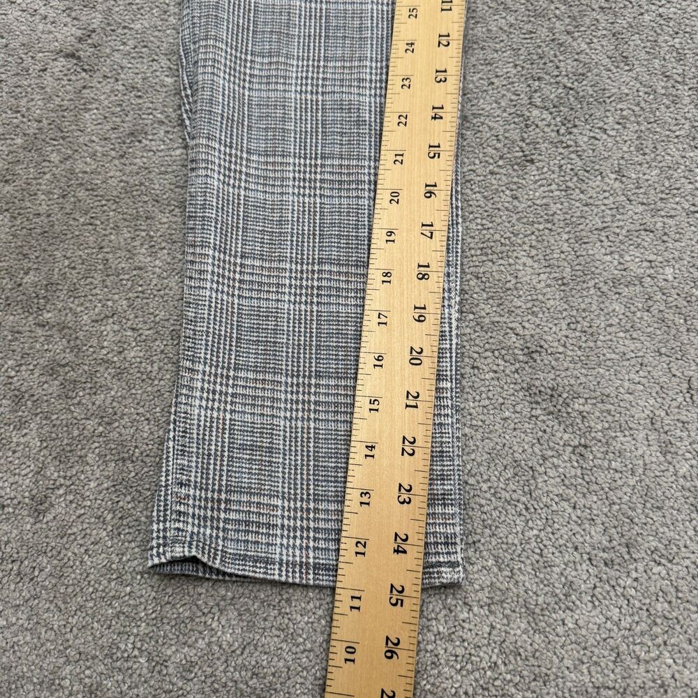 Madewell Stovepipe Ankle Jeans Womens 27 Glen Plaid Gray Straight Leg High Rise - Picture 11 of 16